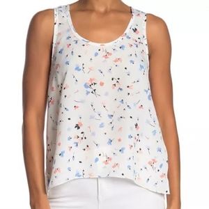NWT Joie Erla Floral Blouse Porcelain size M